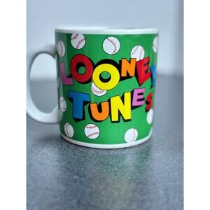 Bugs Bunny Baseball Coffee Mug Sakura Warner Bros Looney Tunes VTG 1993